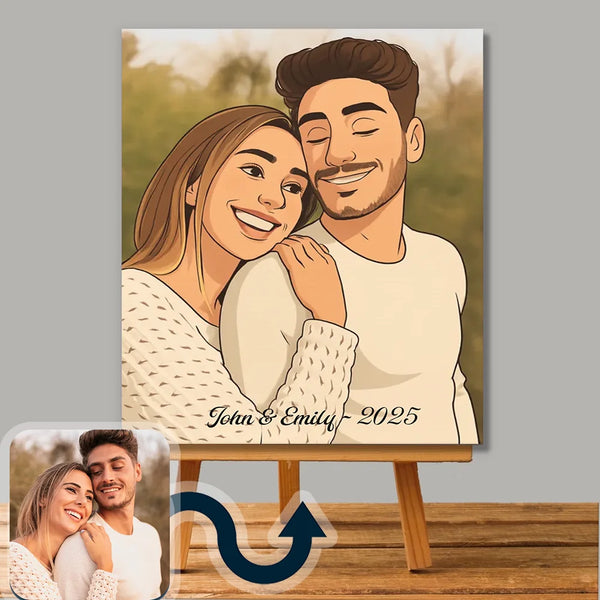 Custom cartoon illustration portrait from photo